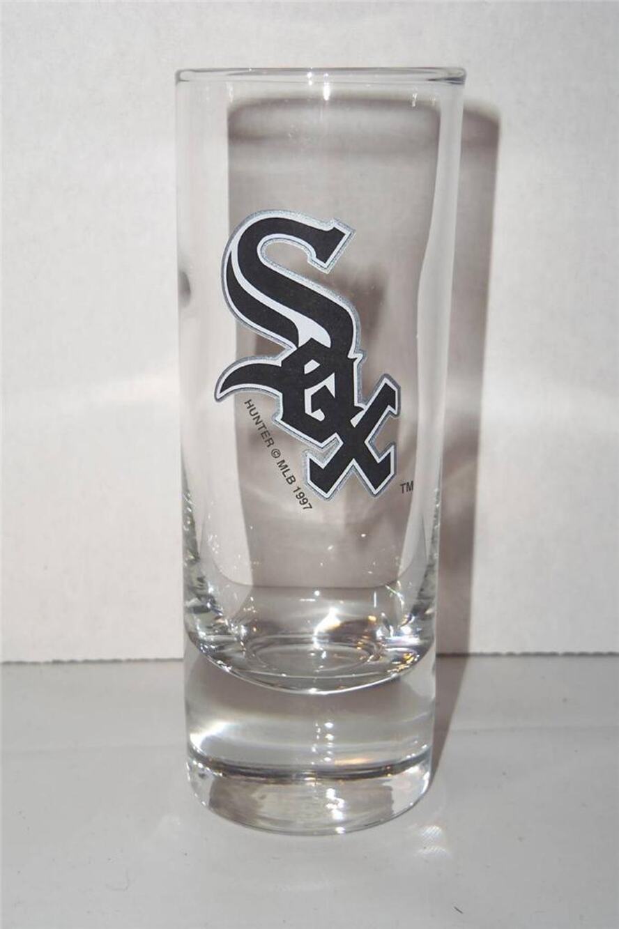 White Sox Black MLB Baseball Hunter 1997 Shot Glass -071409